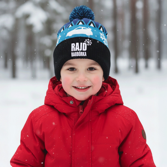 Czapka dziecięca z pomponem Rajd Barbórka