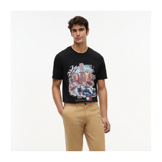T-shirt męski czarny Miami Graphic Cadillac F1 2026