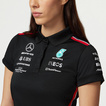 Polo damskie Team Black Mercedes AMG F1 