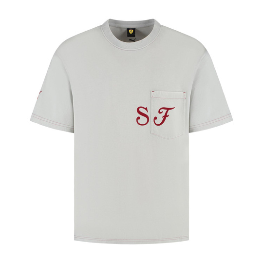 T-shirt męski Graphic szary Scuderia Ferrari F1 2025