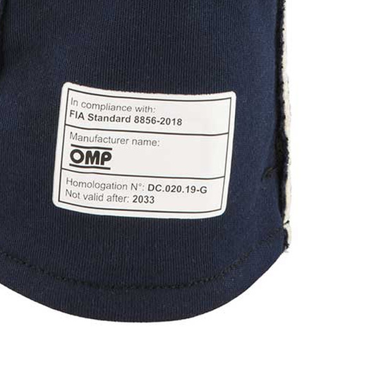 Rękawice OMP First MY25 granatowe (FIA)