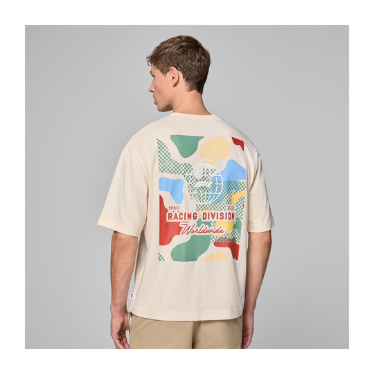 T-shirt męski Camo Graphic beżowy Formula 1 2025