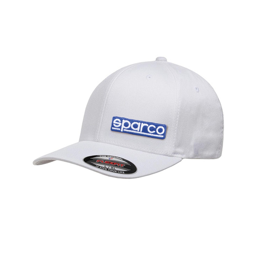 Czapka z daszkiem Flexfit Sparco biała
