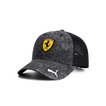 Czapka baseballowa męska Trucker czarna Scuderia Ferrari F1 2025