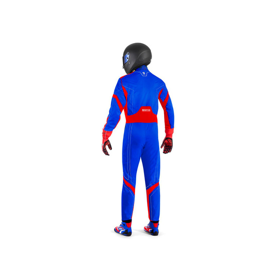 Kombinezon Sparco Thunder niebieski/czerwony (FIA)