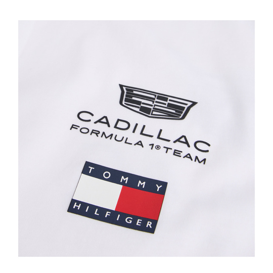 T-shirt męski biały Team Cadillac F1 2026