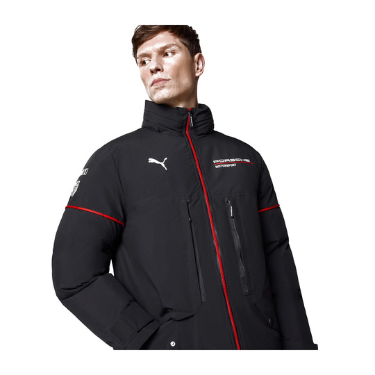 Kurtka zimowa męska czarna Team Porsche Motorsport 2026