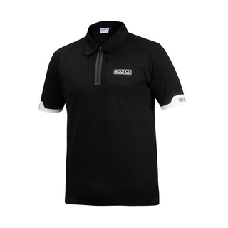 Koszulka polo Zip Sparco MY22 czarna
