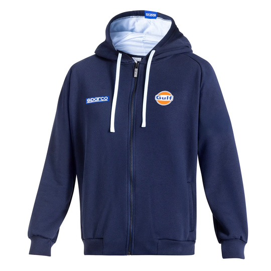 Bluza z kapturem Sparco Full Zip GULF MY25 granatowa