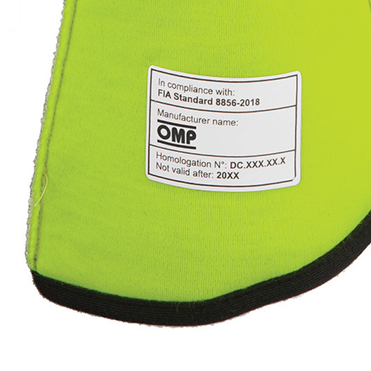 Rękawice OMP One-S MY25 żółte (FIA)