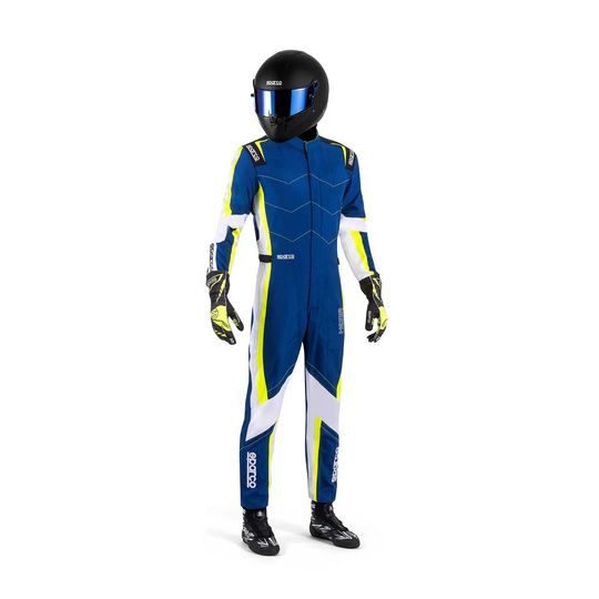 Kombinezon dziecięcy Sparco Kerb niebieski/żółty (FIA)