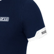 Koszulka polo ZIP MY24 Sparco granatowa