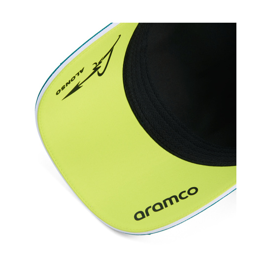 Czapka baseballowa limonkowa Alonso Team Aston Martin F1 2026