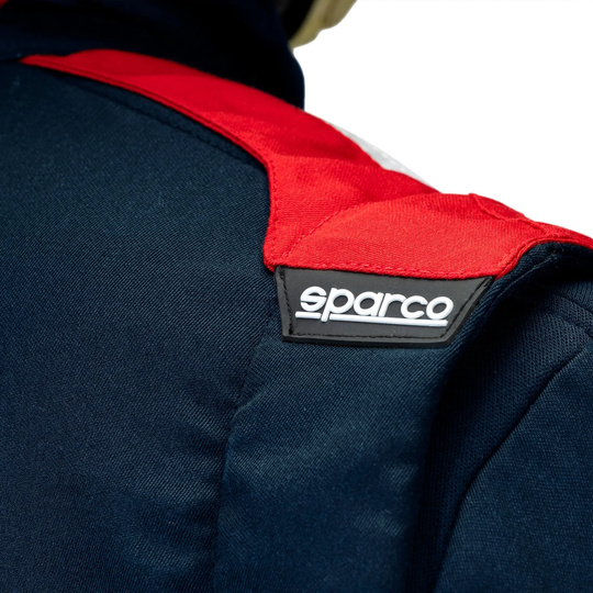 Kombinezon Sparco SPRINT Advanced Asymetrical Granatowo-Czerwony (homologacja FIA)