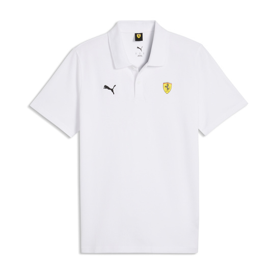 Koszulka polo Logo Scuderia Ferrari F1 2026 biała