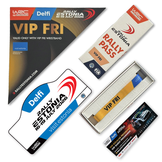 VIP Pass Friday — jednodniowy karnet VIP na WRC Delfi Rally Estonia 2026