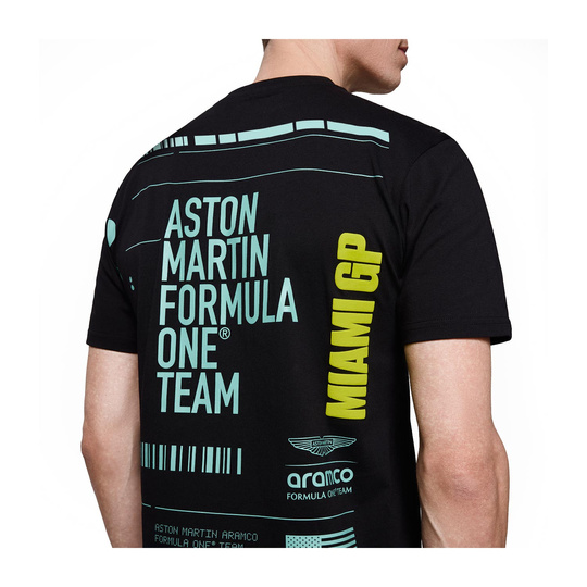 T-shirt męski GP Miami Aston Martin F1 2025