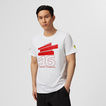 T-shirt męski Leclerc Driver White Ferrari F1 