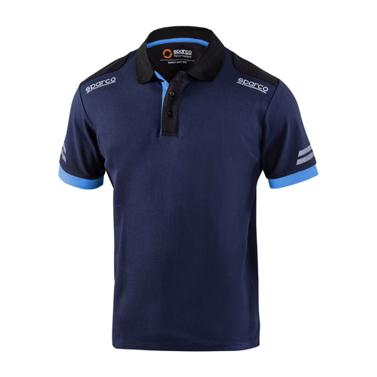 Polo męskie TECH Sparco granatowe