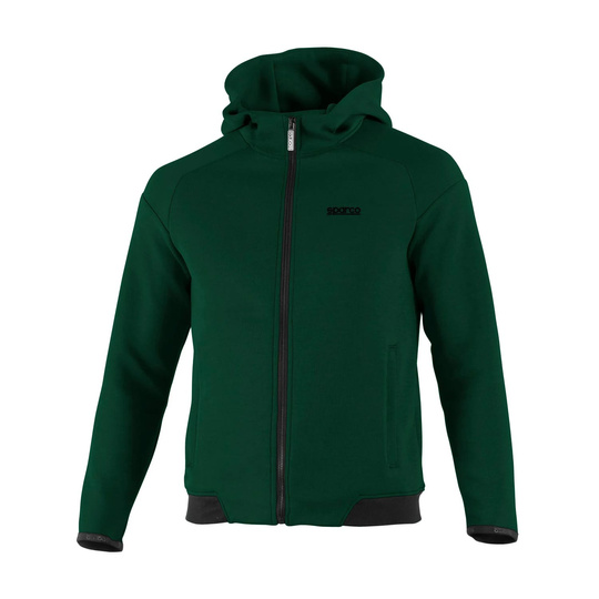 Bluza z kapturem Sparco Full Zip MY25 zielona