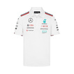 Polo męskie Team White Mercedes AMG F1 2024