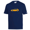 Koszulka t-shirt Lancia HF Delta Integrale Sparco granatowa/żółta