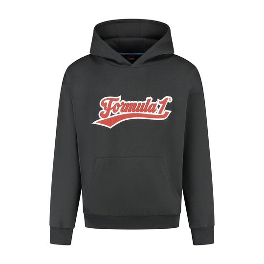 Bluza męska z kapturem Heritage Graphic czarna Formula 1 Puma 2025