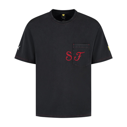 T-shirt męski Graphic czarny Scuderia Ferrari F1 2025