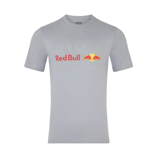 T-shirt męski Front Logo szary Red Bull Racing 2025