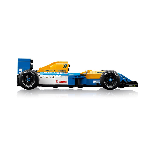 Model bolidu LEGO Icons Nigel Mansell Williams Racing FW14B