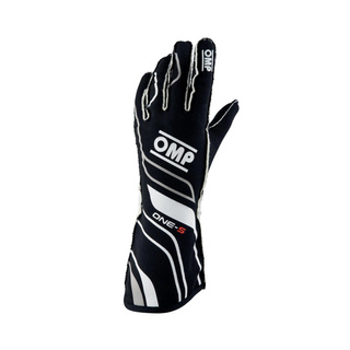 Rękawice OMP ONE-S MY20 czarne (homologacja FIA)