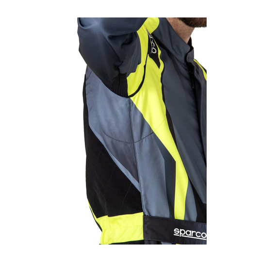 Kombinezon dziecięcy Sparco Prime K czarny/żółty (FIA)