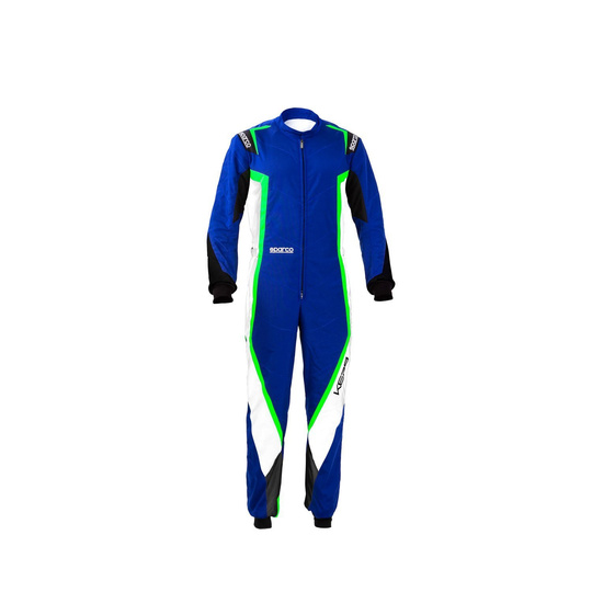 Kombinezon Sparco KERB MY20 niebiesko-zielony (CIK-FIA)