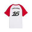 Koszulka t-shirt dziecięca Charles Leclerc Graphic Scuderia Ferrari F1 2026 biała