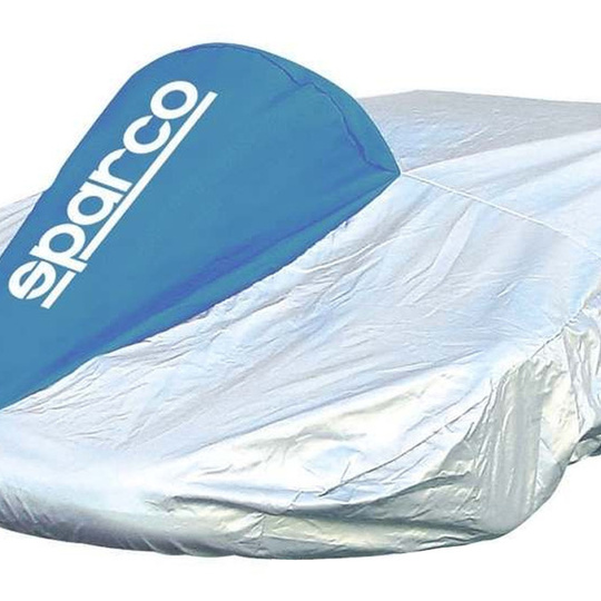 Pokrowiec na karta Sparco srebrny/niebieski
