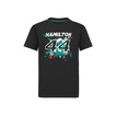 T-shirt dziecięcy Lewis 44 czarny Mercedes AMG F1 