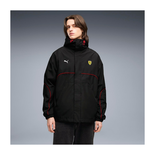 Kurtka męska czarna Rain Ferrari F1 2026