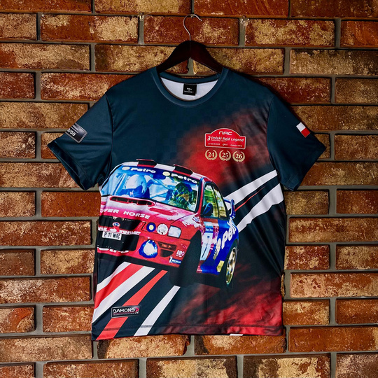 Koszulka t-shirt Kuzi 1999 Impreza WRC Leszek Kuzaj