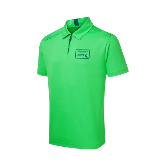 Koszulka polo Team Aston Martin Racing 2026 zielona fluo