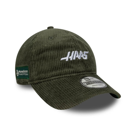 Czapka męska Cord zielona Haas F1 2025