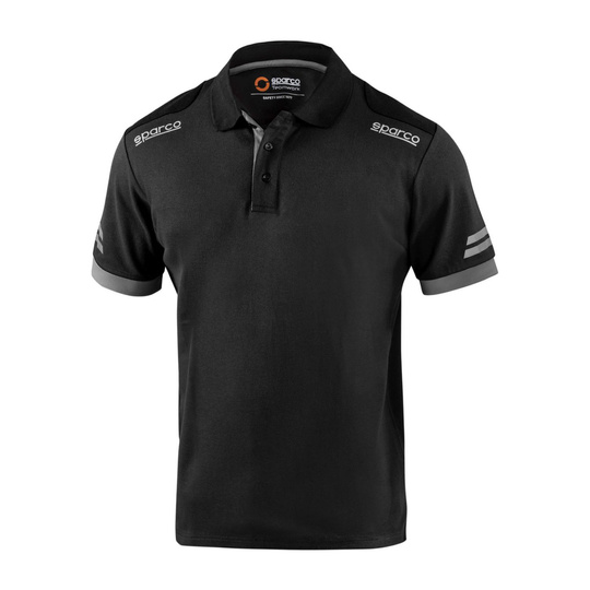 Polo męskie TECH Sparco czarne