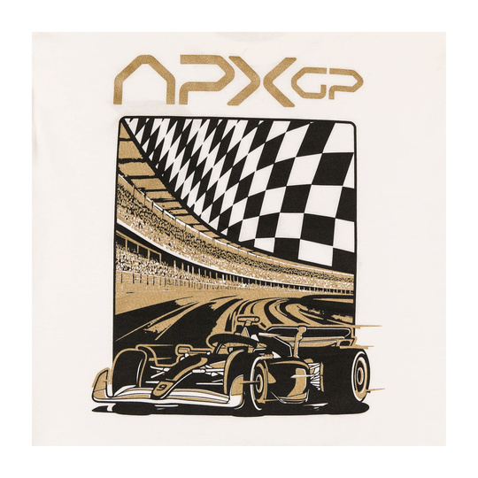 Koszulka t-shirt Race Ready Apex GP kremowa