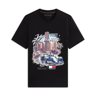 T-shirt męski czarny Miami Graphic Cadillac F1 2026