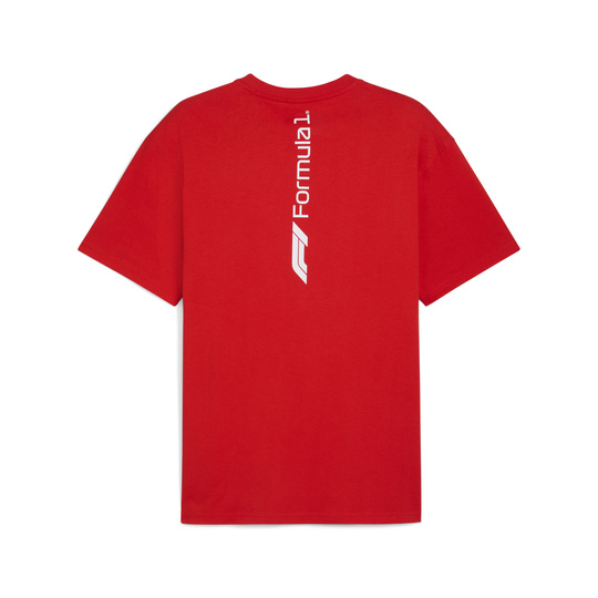 T-shirt męski Essential Relaxed Logo czerwony Formula 1 2025