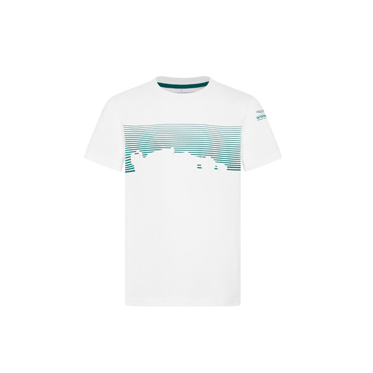 T-shirt dziecięcy Graphic White Aston Martin F1 2024