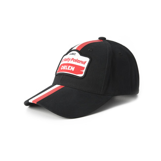 Czapka baseballowa Stripe czarna Rally Poland WRC 