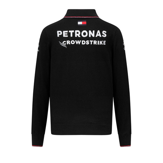 Sweterek Polo męskie LS Team Black Mercedes AMG F1 