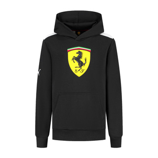 Bluza z kapturem dziecięca Shield czarna Scuderia Ferrari F1