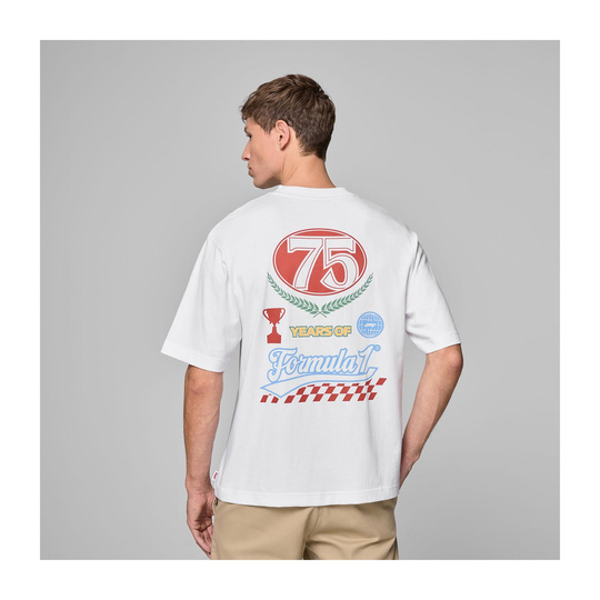 T-shirt męski Legacy Graphic biały Formula 1 2025