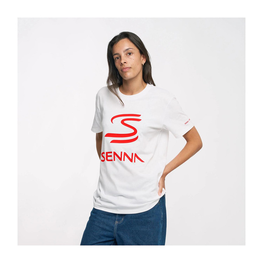 Koszulka t-shirt damska Ayrton Senna Legacy Logo Ayrton Senna Collection